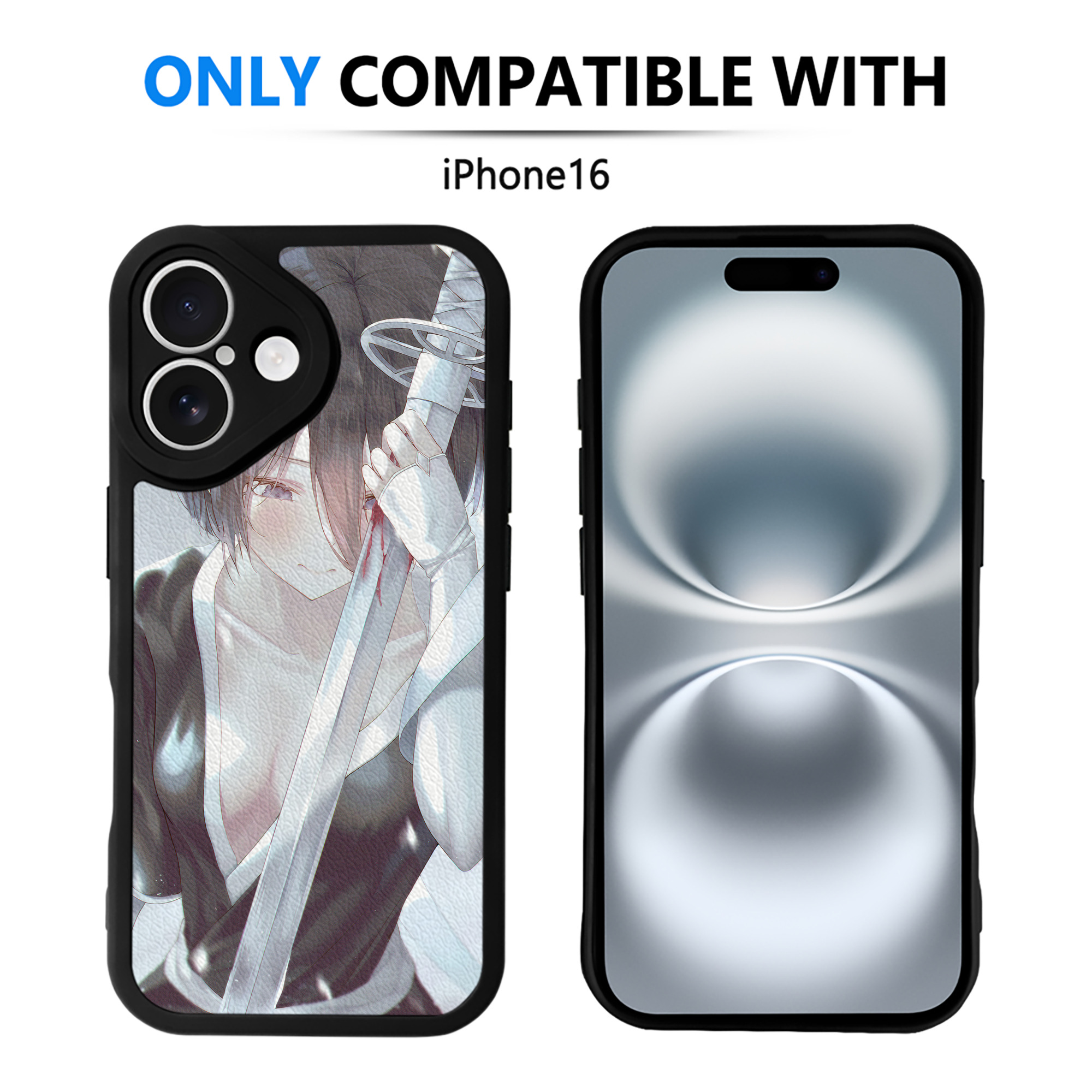 （画像用） ブリーチ BLEACH 【iPhone 16シリーズ対応】シリコンスマホケース（レザー調） 材質：シリコン